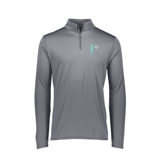 [FTLQFLGY-FAXS-LOGO1] Decker Women's Flex-Lite 1/4 Zip Shirt (Female Adult XS, Gray, Logo 1)