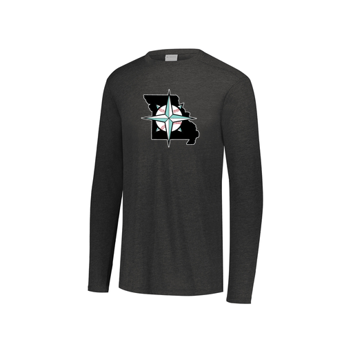 [FTLCUBBK-YS-LOGO3] Youth LS Ultra-blend T-Shirt (Youth S, Black, Logo 3)