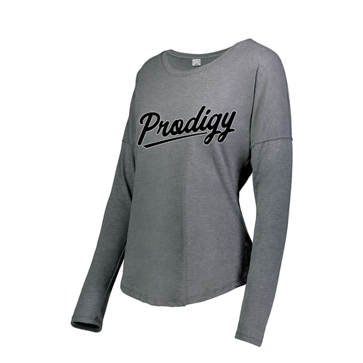 [FTLCUBGY-FAXS-LOGO2] Ladies LS Ultra-blend T-Shirt (Female Adult XS, Gray, Logo 2)